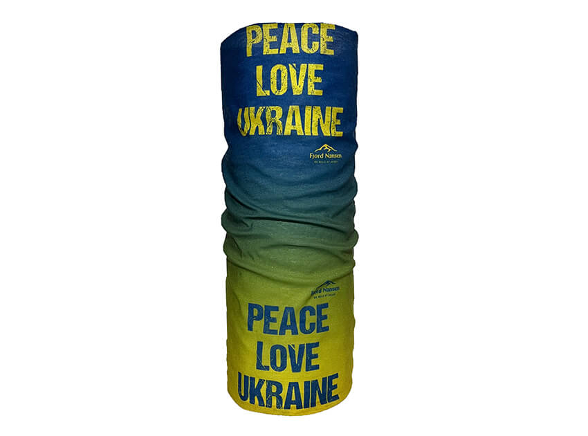 БАГАТОФУНКЦІОНАЛЬНА БАНДАНА HEADGEAR PEACE LOVE UKRAINE